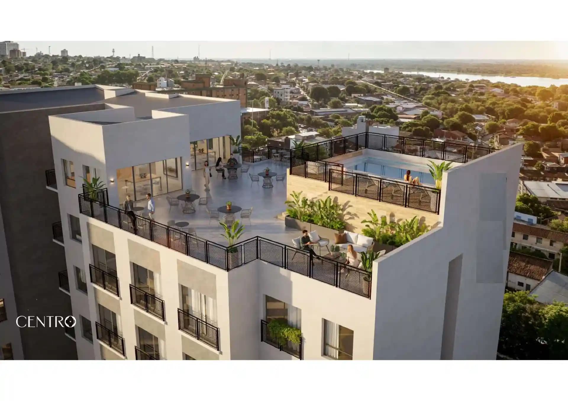 Foto 1 de 5 - APARTAMENTO MONOAMBIENTE 25 M² CON VISTA AL CENTRO, INVERSIÓN INTELIGENTE EN EL CENTRO DE ASUNCIÓN